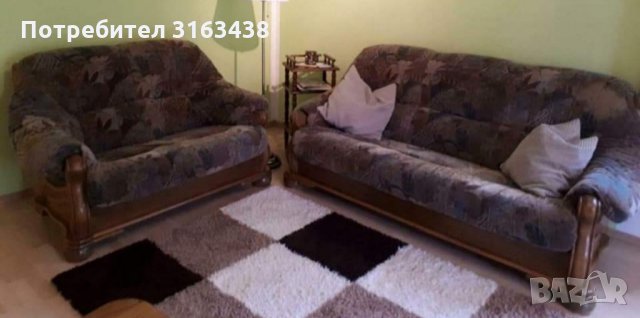Дивани тройка и двойка МАСИВ+Дърворезба, снимка 2 - Дивани и мека мебел - 36003391
