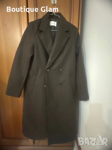 Кафяво дълго палто reserved 