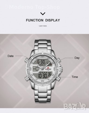 Мъжки часовник NaviForce многофункционален NF9190 SW., снимка 6 - Мъжки - 34793190