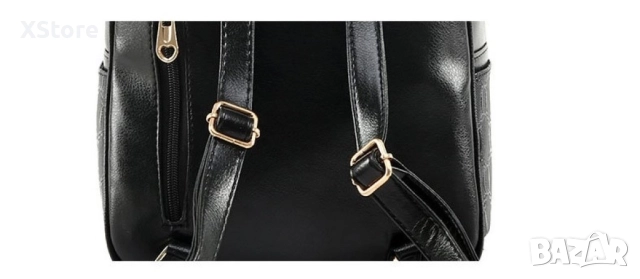 Комплект раница и 3 чантички / Цвят: Черен, снимка 2 - Раници - 52449538