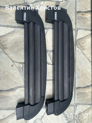 ски багажник Thule за 4 чифта ски + подарък напречни греди, снимка 2 - Аксесоари и консумативи - 55786341
