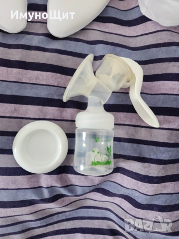 Силиконови колектори за кърма + помпа за кърма – комплект, снимка 3 - Аксесоари за кърмачки - 53673564