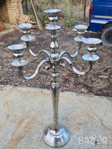 Голям Метален Свещник Петица , снимка 2 - Декорация за дома - 51954981
