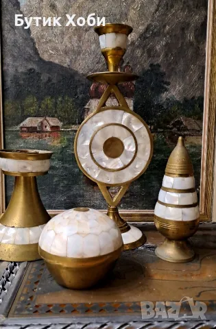 Ретро предмети с естествен седеф 