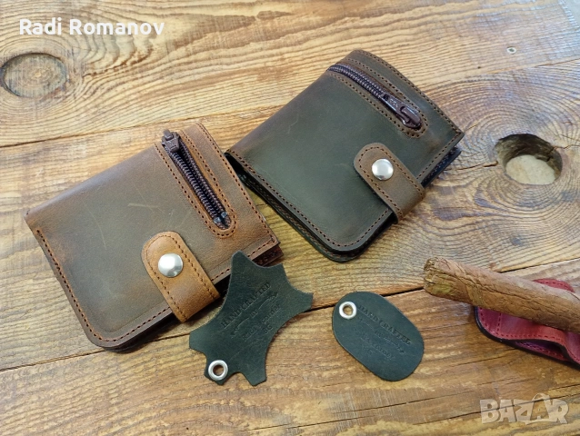 Ръчно изработени кожени портфейли , снимка 3 - Портфейли, портмонета - 53063692