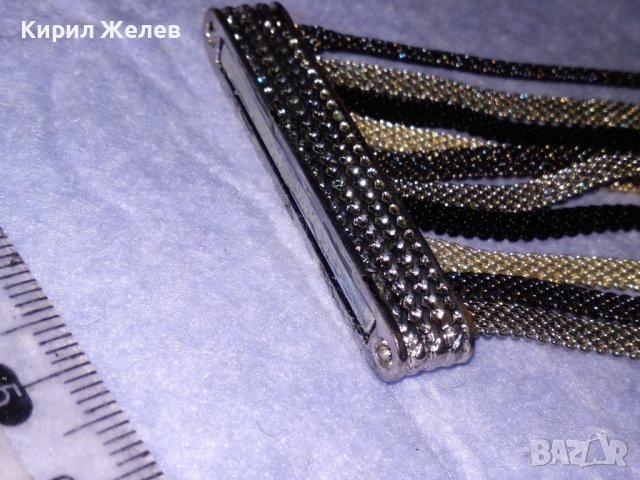 КРАСИВА СТИЛНА ФЕШЪН ГРИВНА от СРЕБРИСТА БЛАГОРОДНА НЕРЪЖДАЕМА СТОМАНА с МАГНИТНА ЗАКОПЧАЛКА 26544, снимка 8 - Гривни - 41753233