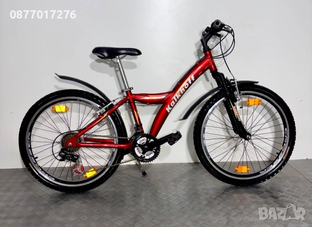 Алуминиев велосипед Kalkhoff (като нов) 24 цола/ колело, снимка 6 - Велосипеди - 53732498