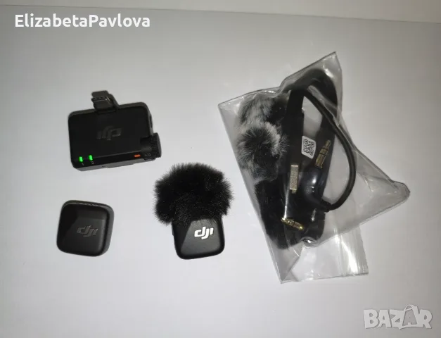 ПЪЛЕН Комплект DJI MIC Mini, 2 x Микрофон, 1 x Приемник, 1 x Станция за зареждане