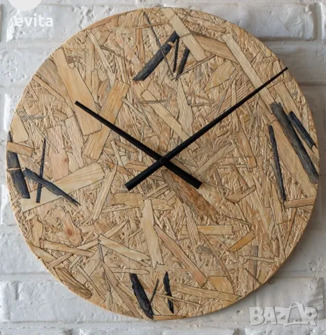 Арт стенен часовник Casa Decorator – дърво & въже, ръчна изработка, снимка 6 - Стенни часовници - 39958519