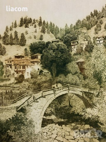 ДАНАИЛ ИГНАТОВ акватинта (голяма), снимка 5 - Картини - 34452642