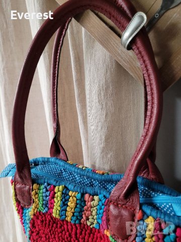 MIELIE екстравагантна чанта,плетена шарена, снимка 12 - Чанти - 40021350