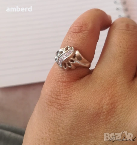Сребърен пръстен - модел КR456, снимка 3 - Пръстени - 53732105