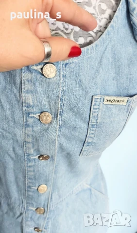 Два броя / Винтидж дънков марков сукман "Olympia" и "Motor jeans" , снимка 13 - Сукмани - 51299718