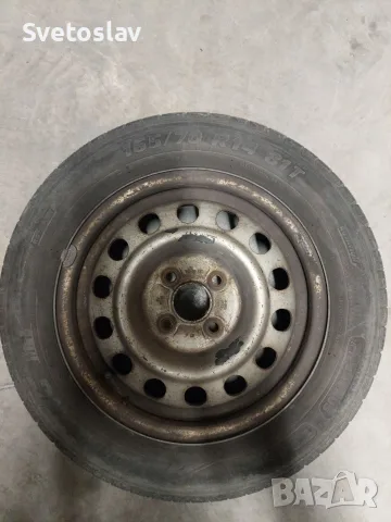 4 летни гуми с джанти 165/70 R14, снимка 2 - Гуми и джанти - 55874617