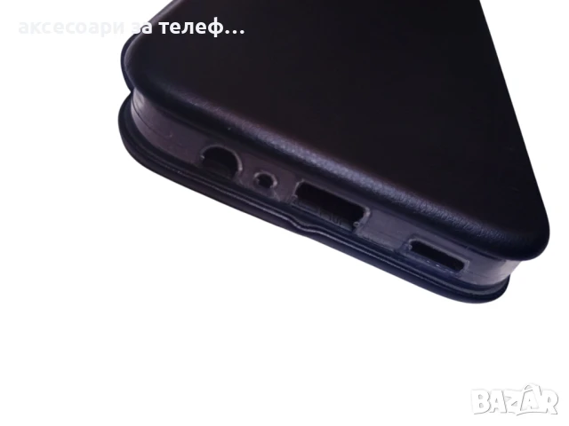 Черен Кожен калъф тип тефтер за Samsung galaxy A15, снимка 5 - Калъфи, кейсове - 50891609