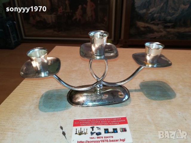 КРАСИВ СВЕЩНИК ОТ ГЕРМАНИЯ 0802221902, снимка 9 - Антикварни и старинни предмети - 35720989