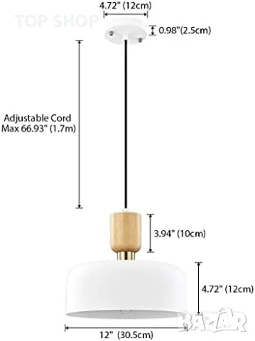 Нова Модерна висяща лампа Кухня Дневна Спалня Осветление стая Абажур, снимка 7 - Лампи за таван - 49567169