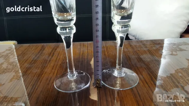 кристални сватбени чаши , снимка 9 - Сватбени аксесоари - 50104671