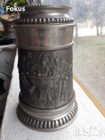 Страхотна стара немска колекционерска халба за бира, снимка 3 - Антикварни и старинни предмети - 53385238