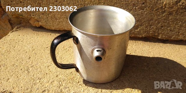 Алуминиева млековарка от Соца 1л, снимка 4 - Антикварни и старинни предмети - 42469579