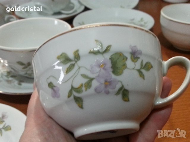 Стар български порцелан чаши за чай , снимка 2 - Антикварни и старинни предмети - 44343947