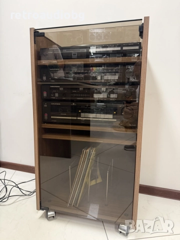 🔊Ретро аудио сет GRUNDIG - Усилвател, дек, тунер, грамофон и рак шкаф🔉, снимка 2 - Декове - 56023387
