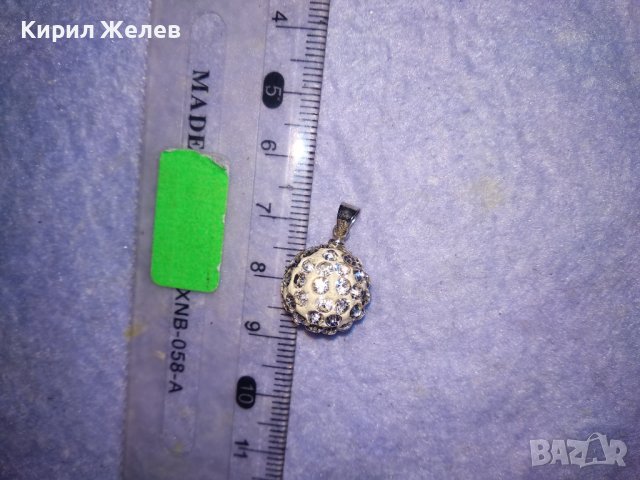 ЕМАЙЛИРАН ФЕШЪН МЕДАЛЬОН ТОПЧЕ с КРИСТАЛЧЕТА и ХАЛКИЧКА НЕРЪЖДАЕМА СТОМАНА с ПЕЧАТ 925 ПЕНДАНТ 34386, снимка 7 - Колиета, медальони, синджири - 39379267