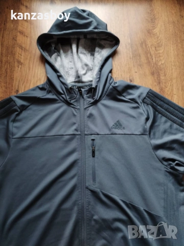 Adidas COOL365 Hood - страхотно мъжко горнище Л, снимка 4 - Спортни дрехи, екипи - 53470442
