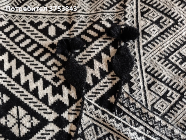 Оригинално пончо от Перу 100% алпака, снимка 5 - Жилетки - 52772192