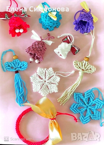 Коледна украса - макраме 