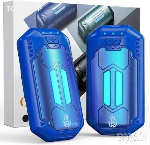 Комплект 2 USB акумулаторни нагреватели за ръце 6000mAh 12 часа дълготраен