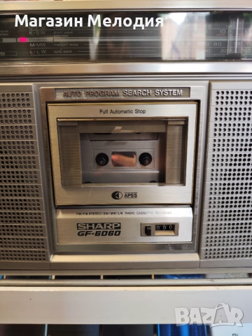 Радиокасетофон SHARP GF-6060 В отлично техническо и визуално състояние., снимка 11 - Радиокасетофони, транзистори - 51879177