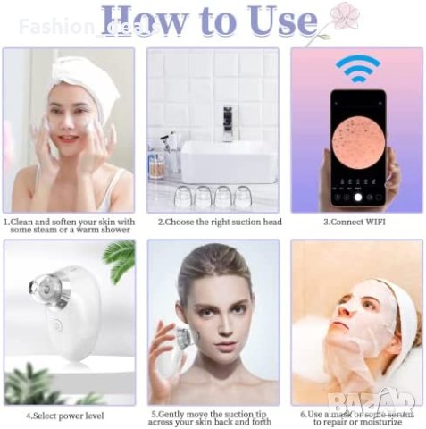 Нов смарт Вакуум уред отстраняване на черни точки пори с камера за лице , снимка 5 - Други - 40481542