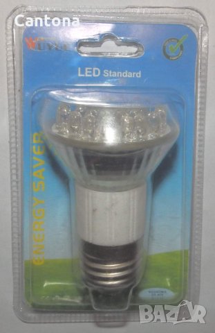 Светодиодна LED лампа 3W - 38 диода, Е27, 220V, снимка 1 - Крушки - 34562187