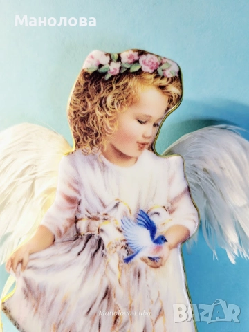 Порцеланов Ангел  от колекцията "Heaven's Little Angels Ornaments", снимка 2 - Други ценни предмети - 52668250