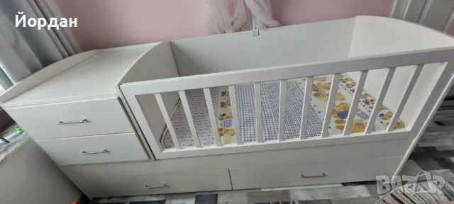 Поръчкова Дървена Кошара за бебе или за по-голямо дете с включен Детски матрак