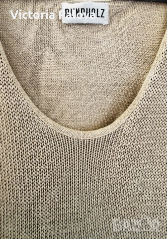 RUNDHOLZ дизайнерска ленена плетена рокля/туника, снимка 9 - Рокли - 53728841