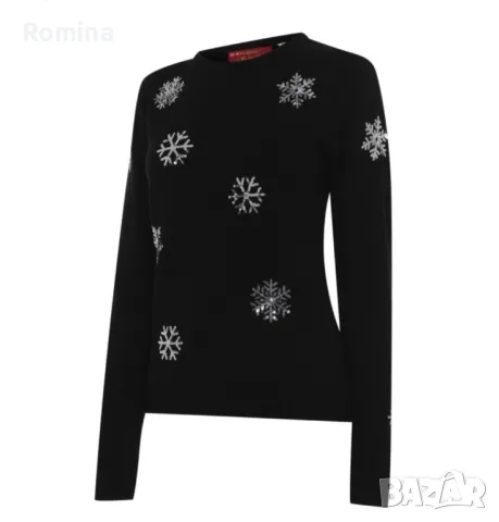 Star Плетен Дамски Пуловер Christmas

, снимка 6 - Блузи с дълъг ръкав и пуловери - 48217040