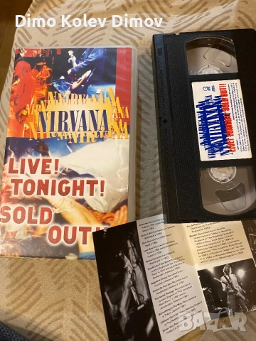Nirvana VHS Видео Касета Оригинал, снимка 6 - Други музикални жанрове - 52548760
