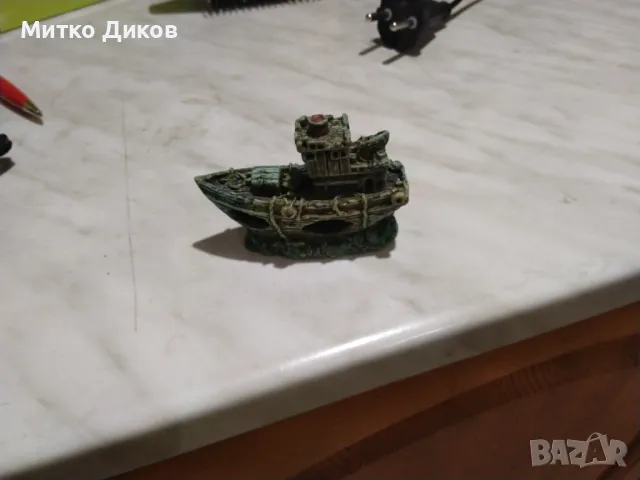 Кораб за аквариум 75х50х26мм нов, снимка 3 - Аквариуми - 49350331