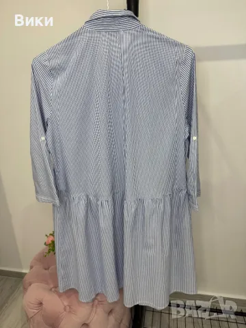 Рокля тип риза подходяща за S-M, снимка 12 - Рокли - 48488099