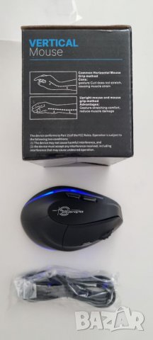 Gaming вертикална оптична мишка, снимка 4 - Клавиатури и мишки - 40228411