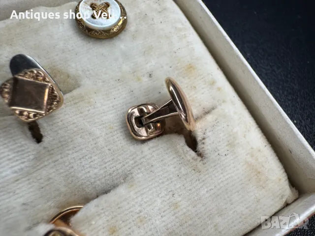 Позлатени бутонели №6897 , снимка 3 - Антикварни и старинни предмети - 50348036