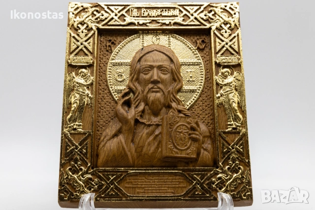 Релефна икона на Исус Христос – позлатена