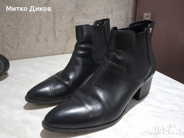 dune london chelsea boots маркови английски боти отлични #40 стелка 25 см естествена кожа но