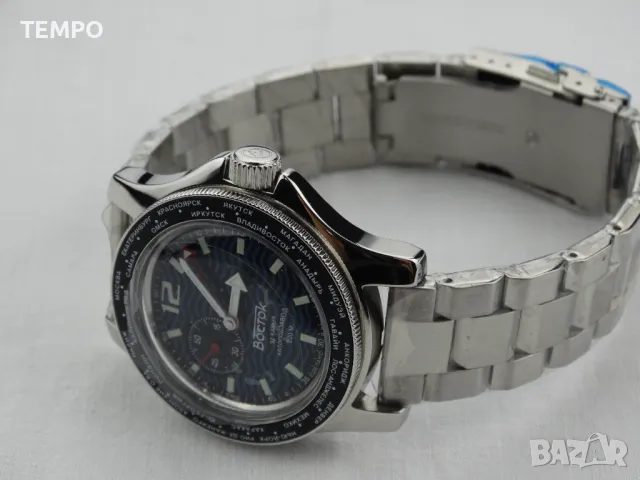 ВОСТОК АМФИБИЯ АВТОМАТИЧЕН-GMT ref: 13003В, снимка 2 - Мъжки - 46851918