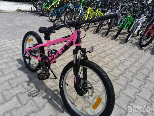 PASSATI Алуминиев велосипед 20" NINJA розов, снимка 4 - Велосипеди - 53560071