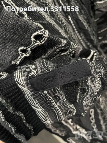 Carlo Colucci - Черен 3D Пуловер - Плетка, снимка 6 - Пуловери - 53531268