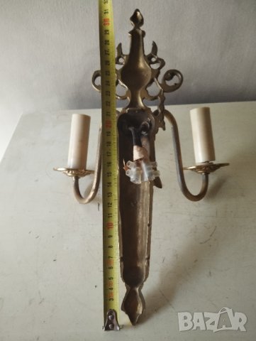 бароков месингов аплик, снимка 5 - Лампи за стена - 41930936