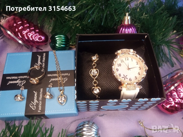 Дамски комплект часовник с бижута , снимка 10 - Бижутерийни комплекти - 52870239